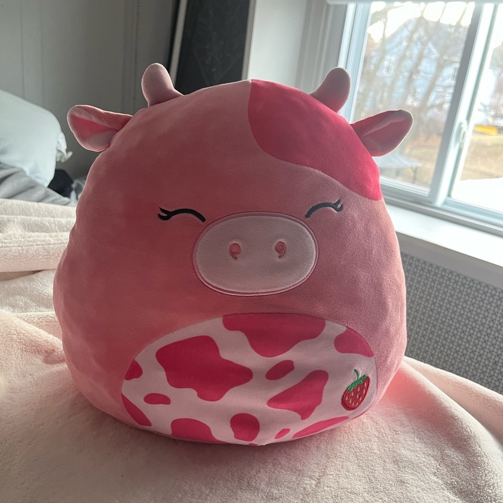 Calynda strawberry cow squishmallow